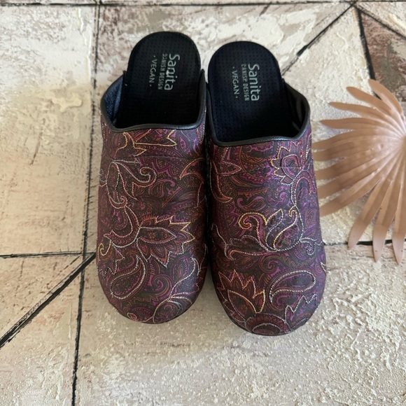 Sanita Women's Vegan Cosmic Clog Fuchsia Textile Size 38/7.5 - Picture 5 of 16